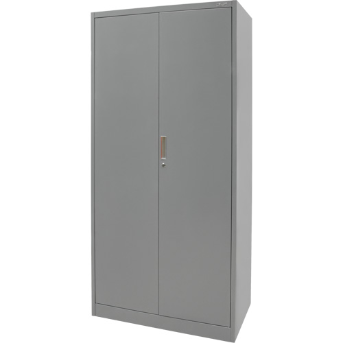 Armoire de rangement combin&eacute;e, 36" la x 18" p x 72" h, Gris Solutions industrielles ALPHA
