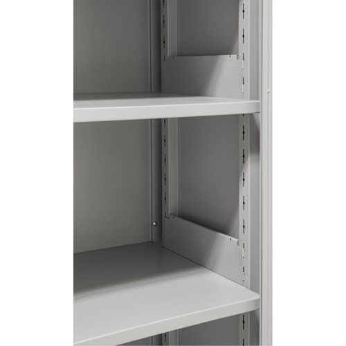 Hi-Boy Storage Cabinet, Steel, 4 Shelves, 72" H x 36" W x 18" D, Grey Solutions industrielles ALPHA