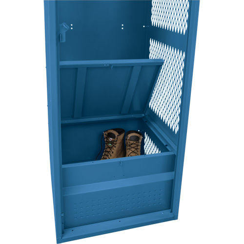 Gear Locker, Steel, 24" W x 18" D x 72" H, Dark Blue Solutions industrielles ALPHA