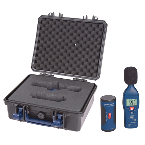 Ensemble de sonom&egrave;tre et calibrateur, Gamme de mesure 30 - 130 dB Solutions industrielles ALPHA