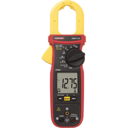 Multim&egrave;tre &agrave; pince TRMS pour entretien de moteur AMP-310, Tension c.a./c.c., Courant c.a. Solutions industrielles ALPHA