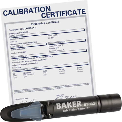 Refractometer with ISO Certificate, Analogue (Sight Glass), Br Solutions industrielles ALPHA