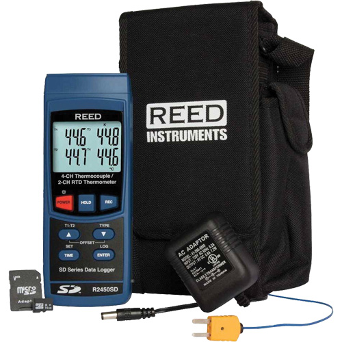 Data Logging Thermometer with Oven/Freezer Thermocouple Probes Solutions industrielles ALPHA