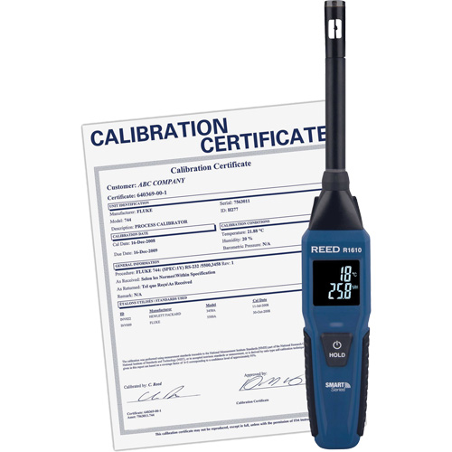 Thermo-hygrom&egrave;tre Bluetooth Smart Series avec certificat de calibration, 0,0% - 100% RH, -4°- 140° F (-20° - 60° C) Solutions industrielles ALPHA
