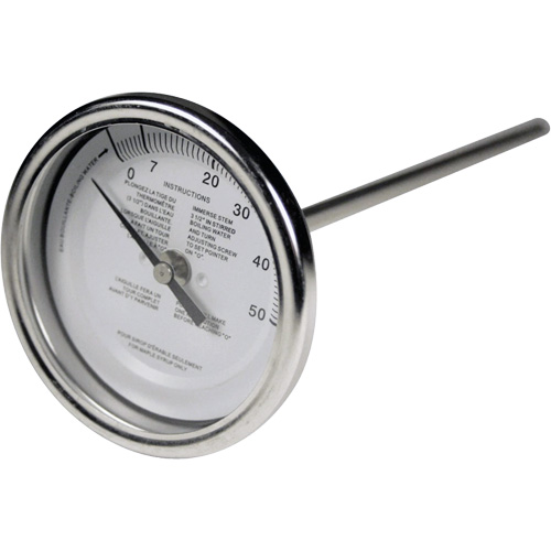 Thermom&egrave;tre &agrave; tige sirop d'&eacute;rable 5", Contact, Analogique Solutions industrielles ALPHA