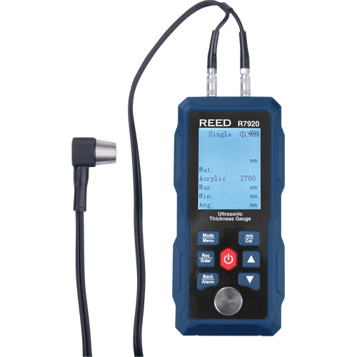 Thickness Gauge with 5-Step Calibration Block, Digital Display, Ultrasound Solutions industrielles ALPHA