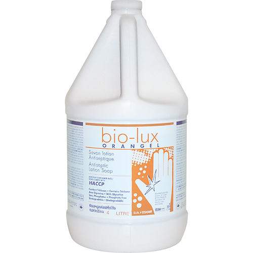 Bio-Lux Orangel Antiseptic Lotion Soap, Liquid, 4 L, Scented Solutions industrielles ALPHA