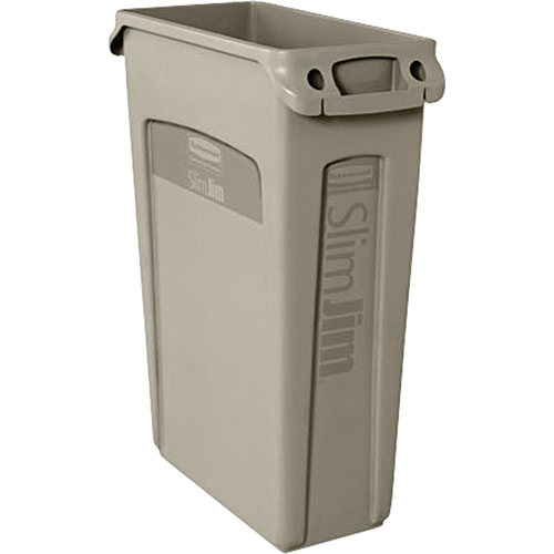 Contenants Slim Jim a/canaux de ventilation, Plastique, 23 gal. US Solutions industrielles ALPHA