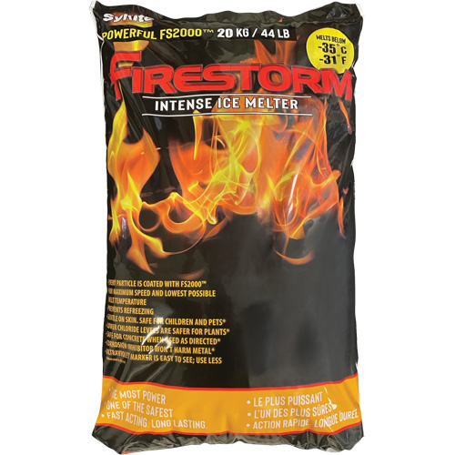 Produits de d&eacute;glaçage intense Firestorm, Sac, 44 lb (20 kg), Point de fonte -35°C (-31°F) Solutions industrielles ALPHA