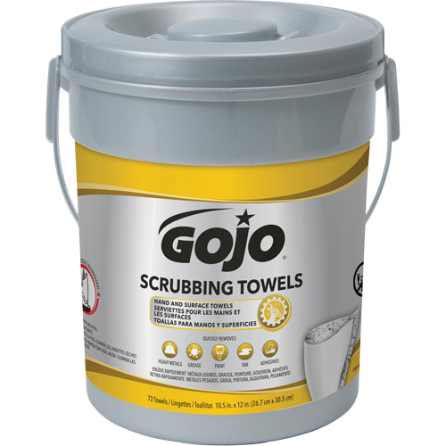 Scrubbing Towels, 72 Wipes, 12" x 10-1/2" Solutions industrielles ALPHA