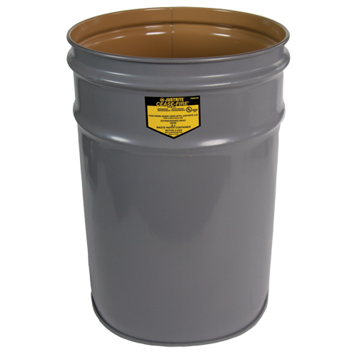 Cease-Fire&reg; Grey Smoking Receptacle Drum Solutions industrielles ALPHA
