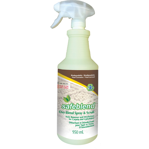 D&eacute;tachant & d&eacute;sodorisant pour les tapis et meubles rembourr&eacute;s, 950 ml, Bouteille &agrave; g&acirc;chette Solutions industrielles ALPHA