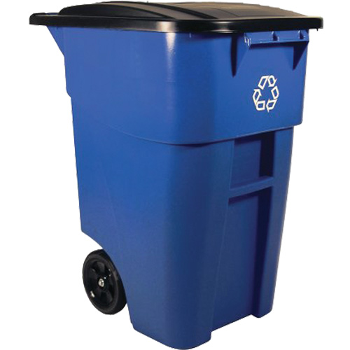 BRUTE&reg; Roll-Out Container, Deskside, Plastic, 50 US gal. Solutions industrielles ALPHA