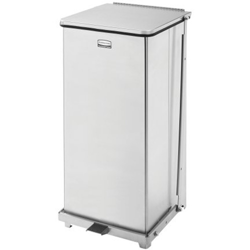 Defenders&reg; Square Step Can with Liner, Stainless Steel, 13 US gal. Capacity Solutions industrielles ALPHA