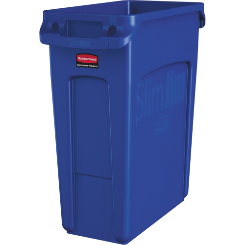 Contenants Slim Jim avec canaux de ventilation, De bureau, Poly&eacute;thyl&egrave;ne, 16 gal. US Solutions industrielles ALPHA