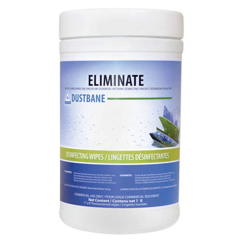 Eliminate Virucide Wipes, 7" x 8", 180 Count Solutions industrielles ALPHA