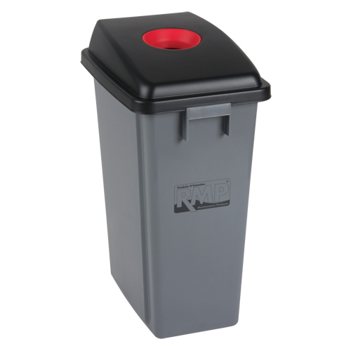 Bac &agrave; d&eacute;chets et de recyclage, Plastique, 16 gal. US Solutions industrielles ALPHA