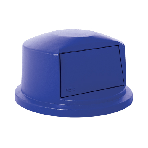 Couvercles ronds Brute, Couvercle bomb&eacute;, Plastique/Poly&eacute;thyl&egrave;ne, Convient aux contenants 22" dia. Solutions industrielles ALPHA