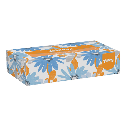 Papier-mouchoir Kleenex, 2 pli, 8" lo x 8-1/2" la, 125 feuilles/boîte Solutions industrielles ALPHA