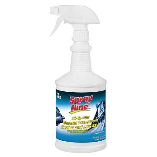 Nettoyant g&eacute;n&eacute;ral Spray Nine pour impression, 946 ml, Bouteille &agrave; g&acirc;chette Solutions industrielles ALPHA