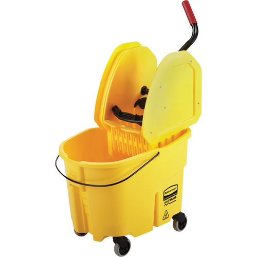 WaveBrake&reg; Mop Bucket & Wringer Combo Pack, Down Press, 8.75 US Gal.(35 Quart), Yellow Solutions industrielles ALPHA