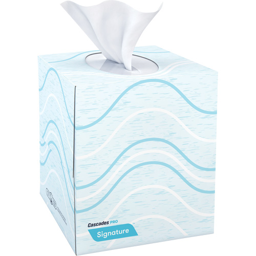 Papier-mouchoir Pro Signature, 2 pli, 8" lo x 8" la, 90 feuilles/boîte Solutions industrielles ALPHA