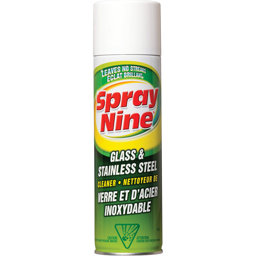 Nettoyant pour verre et acier inoxydable, 600 g, Canette a&eacute;rosol Solutions industrielles ALPHA