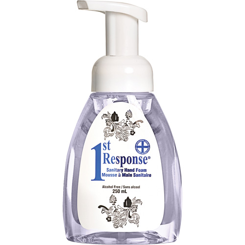 1st Response&reg; Sanitary Hand Foam, Liquid, 250 ml, Pump Bottle, Unscented Solutions industrielles ALPHA