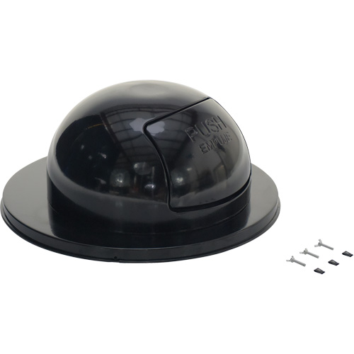 Drum Waste Disposal Top, Dome Lid, Metal, Fits Container Size: 23-1/2" Dia. Solutions industrielles ALPHA