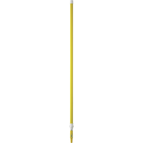 Manche de brosse pour plateforme, Brosse/Support &agrave; tampon, Jaune, T&eacute;lescopique, 62"-113" lo Solutions industrielles ALPHA