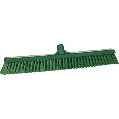 Balai-brosse &agrave; soies combin&eacute;es, Crins Cors&eacute;/Fin, 24", Polyester, Vert Solutions industrielles ALPHA