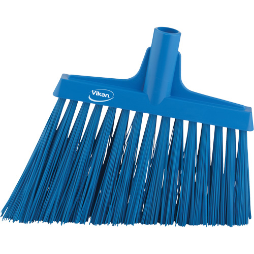 T&ecirc;te de balai oblique, Crins Extra-ferme, 12", Polyester, Bleu Solutions industrielles ALPHA