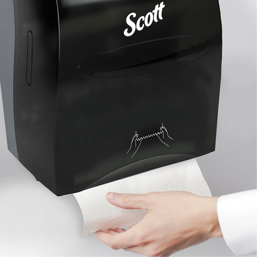 Scott&reg; Essential Hand Towel Roll Dispenser, Manual/No-Touch, 12.63" W x 10.2" D x 16.13" H Solutions industrielles ALPHA