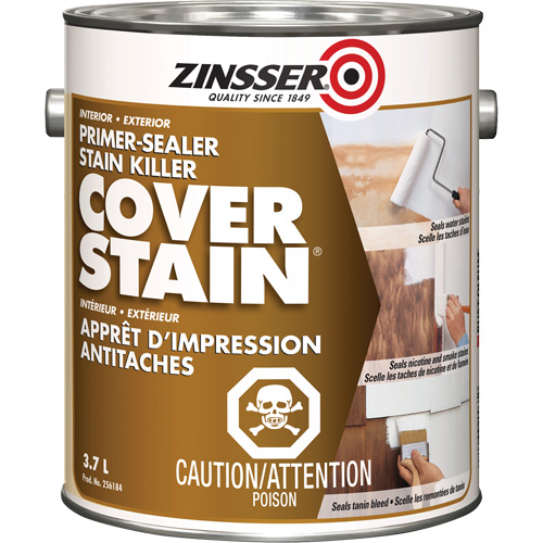 Cover Stain&reg; Oil-Base Primer Sealer, 3.7 L, Gallon, White Solutions industrielles ALPHA