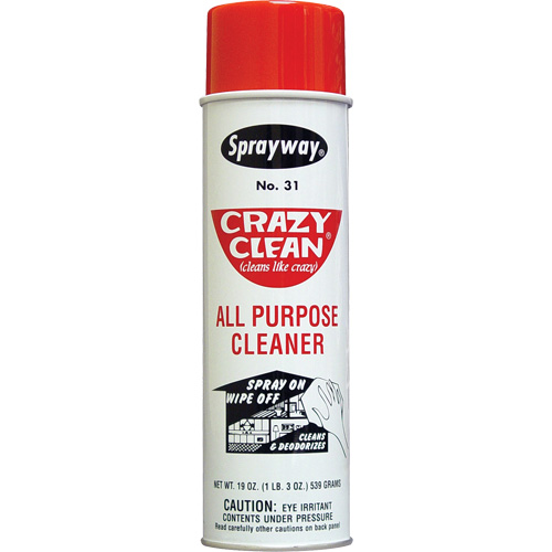 Crazy Clean&reg; All Purpose Cleaner, 20 oz., Aerosol Can Solutions industrielles ALPHA