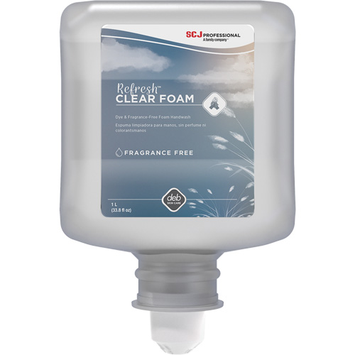 Refresh Clear Handwash, Foam, 1 L, Unscented Solutions industrielles ALPHA