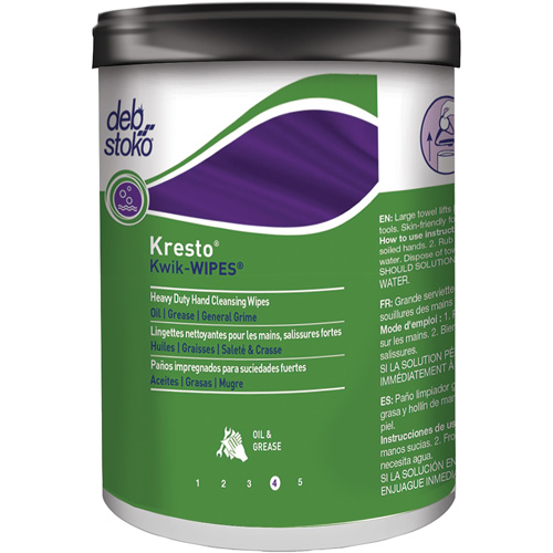 Kresto&reg; Kwik-Wipes&reg; Wipes, 70 Wipes, 12" x 10" Solutions industrielles ALPHA