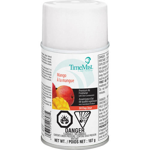Purificateur dair industriel TimeMist, Mangue, Canette a&eacute;rosol/Cartouche Solutions industrielles ALPHA
