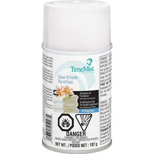 TimeMist&reg; Industrial Strength Air Freshener, Clean & Fresh, Aerosol Can/Cartridge Solutions industrielles ALPHA