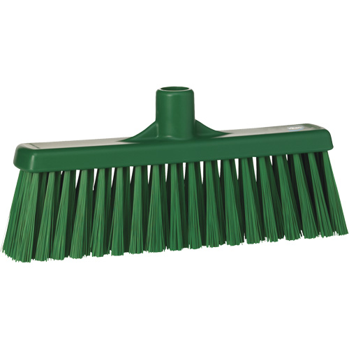 Upright Broom Head, Medium Bristles, 12", Polyester, Green Solutions industrielles ALPHA