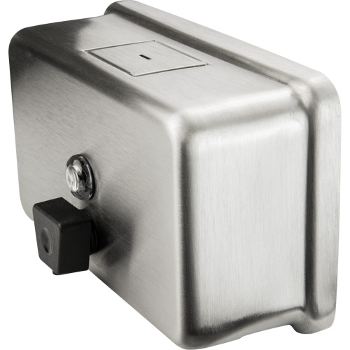 Distributeur de savon horizontal, &agrave; pression, Capacit&eacute; de 1200 ml, Format Vrac Solutions industrielles ALPHA