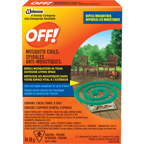 Spirales antimoustiques Off!, Sans DEET, Spirale,  Solutions industrielles ALPHA