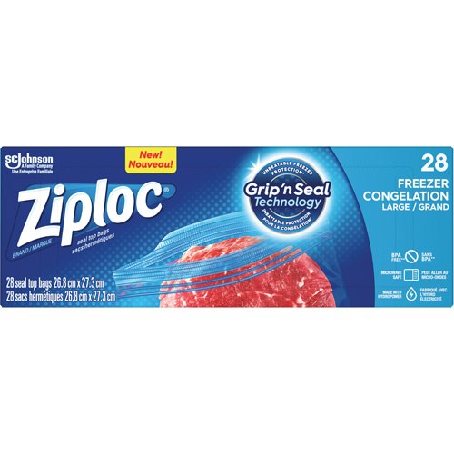 Sacs de cong&eacute;lation Ziploc Solutions industrielles ALPHA