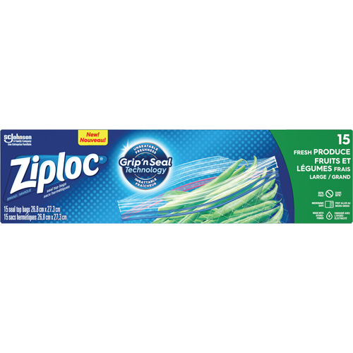 Sacs pour fruits et l&eacute;gumes Ziploc Solutions industrielles ALPHA