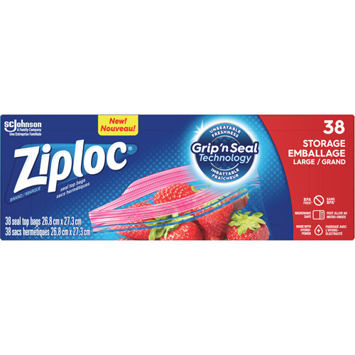 Sacs d'emballage Ziploc Solutions industrielles ALPHA