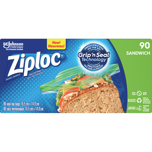 Sacs &agrave; sandwichs Ziploc Solutions industrielles ALPHA