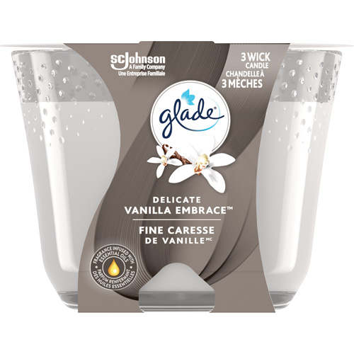 Chandelle &agrave; trois m&egrave;ches Glade, Fine caresse de vanille Solutions industrielles ALPHA