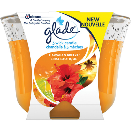 Chandelle &agrave; trois m&egrave;ches Glade, Brise exotique Solutions industrielles ALPHA
