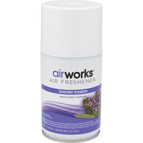 AirWorks&reg; Metered Air Fresheners, Lavender Meadow, Aerosol Can Solutions industrielles ALPHA