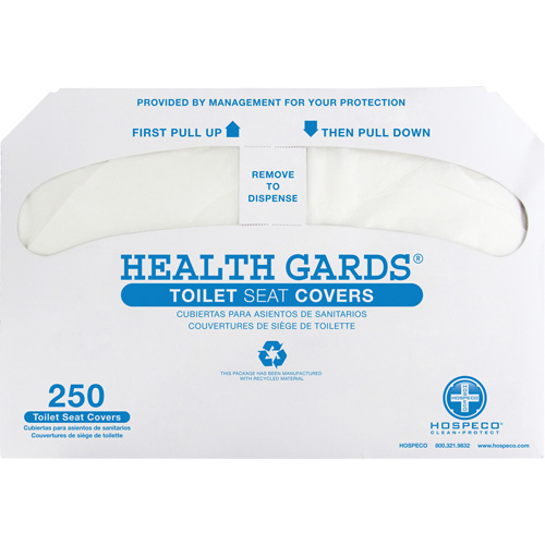 Couvre-si&egrave;ges de toilettes pli&eacute;s en deux Health Gards Solutions industrielles ALPHA
